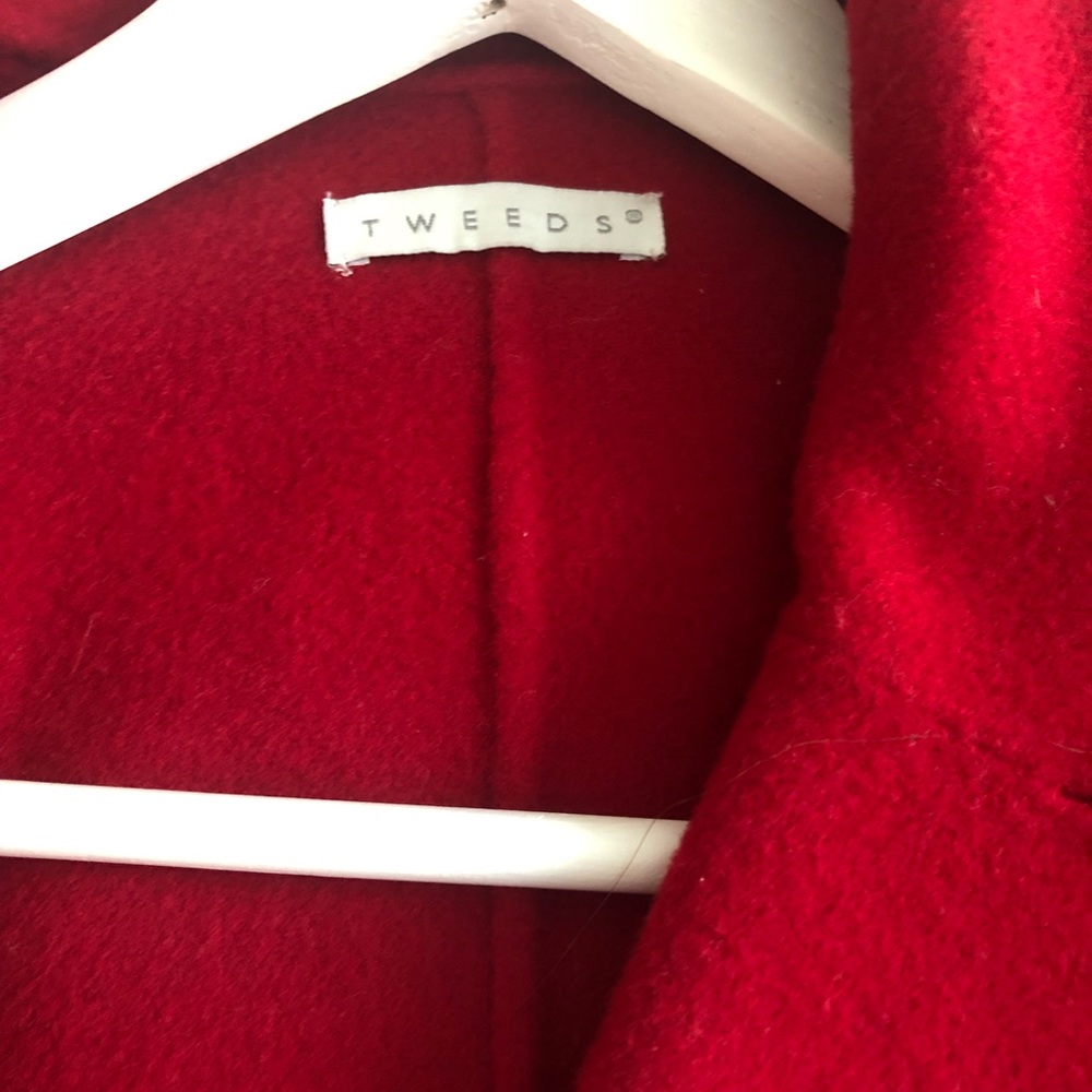 🥰Tweeds the Original, 80%Wool Belted Red Jacket🥰 - Picture 12 of 12